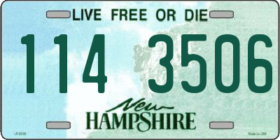 NH license plate 1143506