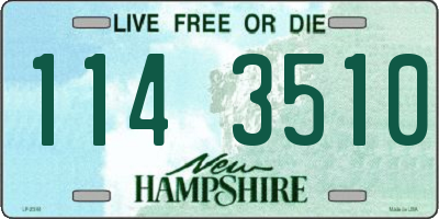 NH license plate 1143510