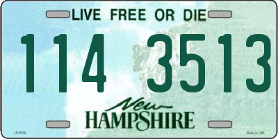 NH license plate 1143513