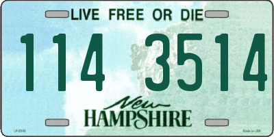 NH license plate 1143514