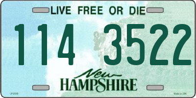 NH license plate 1143522