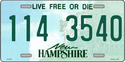 NH license plate 1143540