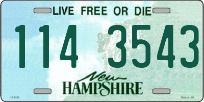 NH license plate 1143543