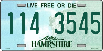 NH license plate 1143545