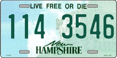 NH license plate 1143546