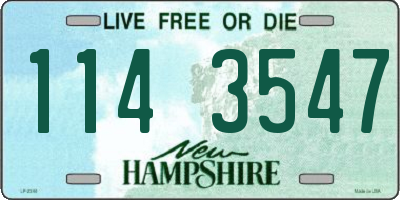 NH license plate 1143547