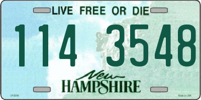 NH license plate 1143548