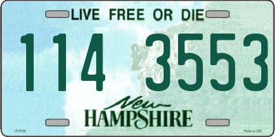 NH license plate 1143553