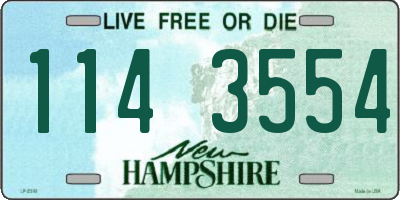 NH license plate 1143554