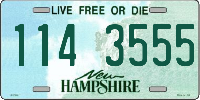 NH license plate 1143555