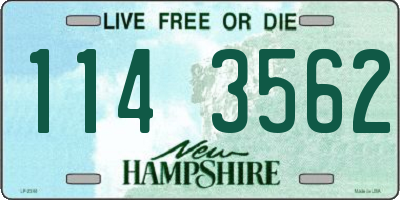 NH license plate 1143562