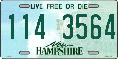NH license plate 1143564