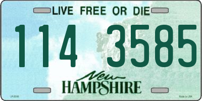 NH license plate 1143585