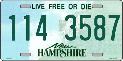 NH license plate 1143587