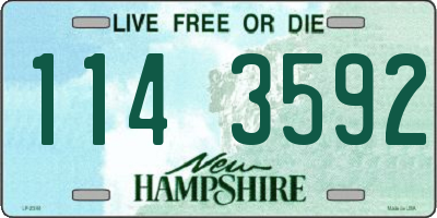 NH license plate 1143592