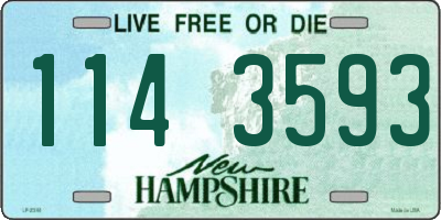 NH license plate 1143593