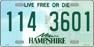 NH license plate 1143601