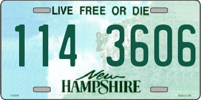 NH license plate 1143606