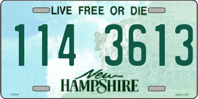 NH license plate 1143613