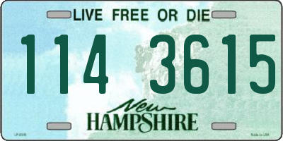 NH license plate 1143615