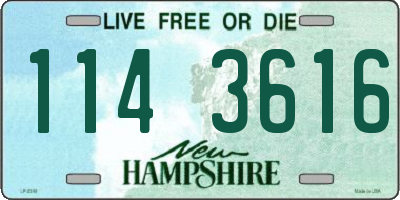 NH license plate 1143616