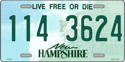 NH license plate 1143624
