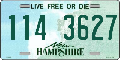 NH license plate 1143627