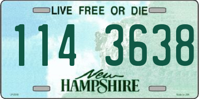 NH license plate 1143638
