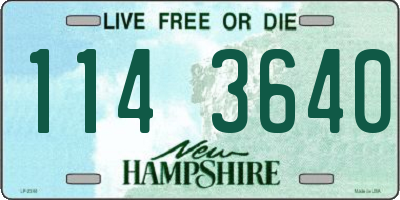 NH license plate 1143640