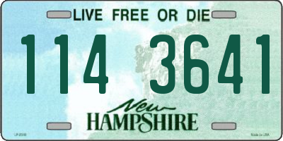 NH license plate 1143641