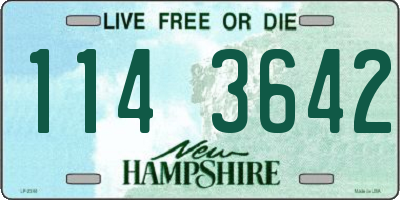 NH license plate 1143642