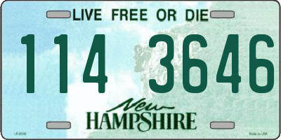 NH license plate 1143646