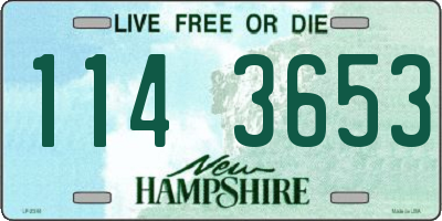 NH license plate 1143653