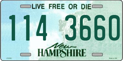 NH license plate 1143660