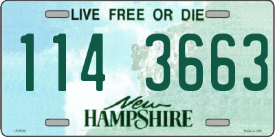 NH license plate 1143663