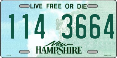 NH license plate 1143664