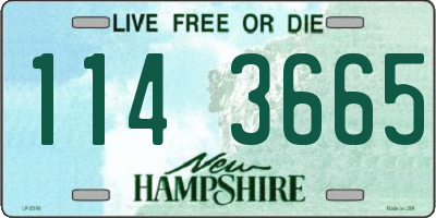 NH license plate 1143665