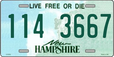 NH license plate 1143667