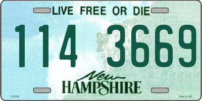 NH license plate 1143669