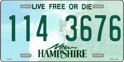 NH license plate 1143676