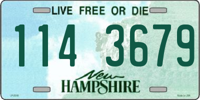 NH license plate 1143679