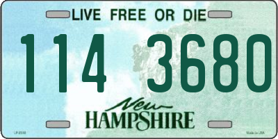 NH license plate 1143680