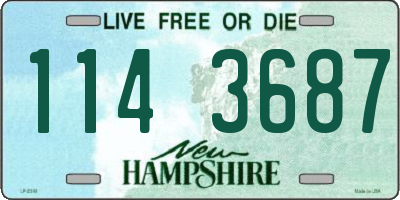 NH license plate 1143687