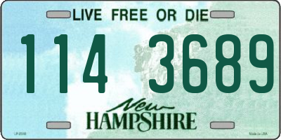 NH license plate 1143689