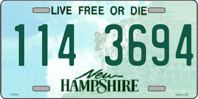 NH license plate 1143694