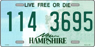 NH license plate 1143695
