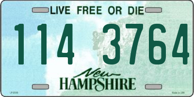 NH license plate 1143764