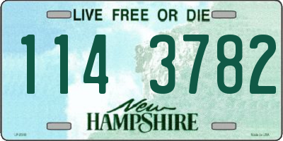 NH license plate 1143782