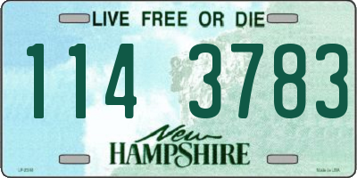 NH license plate 1143783