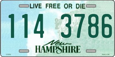 NH license plate 1143786